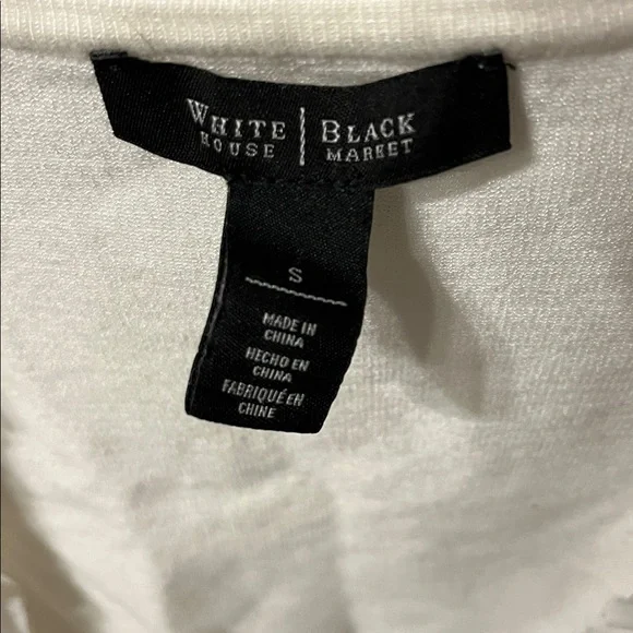 White House Black Market Ivory Ruffled bolero cardigan - Picture 5 of 5